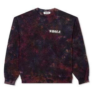 Whole Purple Rain Crew Sweatshirt Tie-Dye LG
